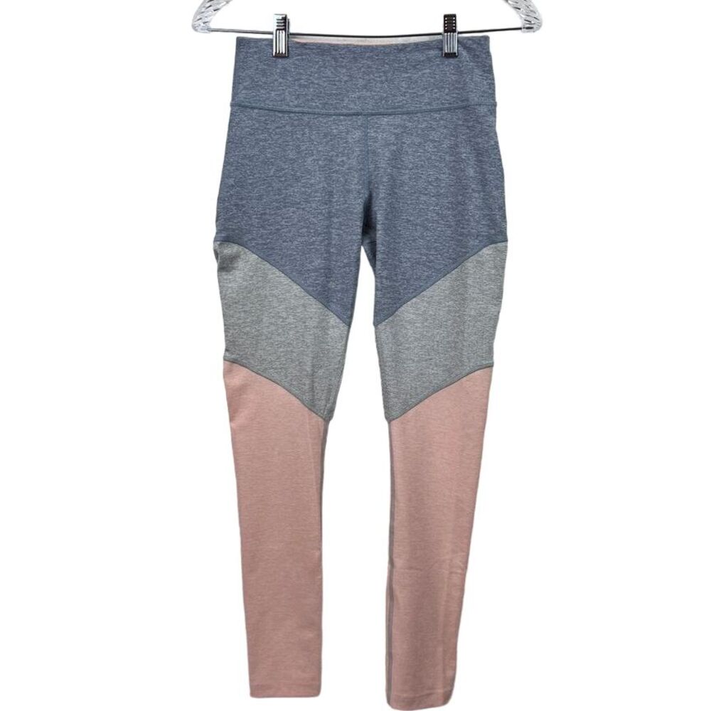 OUTDOOR‎ VOICES Pink Gray Colorblock Seamless Leggings
